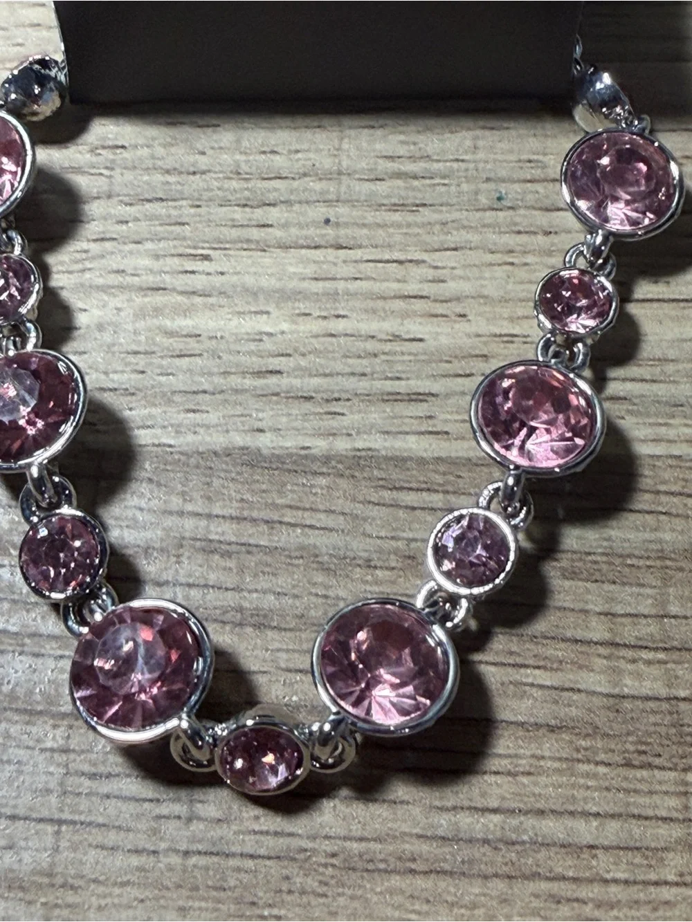 Paparazzi Pink Crystal Bracelet in Silver-Tone